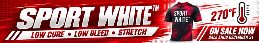 Sport White Ink - Low Cure